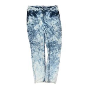 Bongo Women's Blue Bleached Acid Washed Jeans Size 11